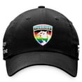 thumbnail image 2 of Men's Fanatics Black Florida Panthers Team Logo Pride Adjustable Hat, 2 of 4