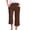 Coffee, variant on Drawstring Linen Joggers - Women's Plus Size Casual Pants, Comfortable Elastic Waist Bohemian Style Trousers | Yubnlvae (Coffee | XXL)