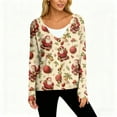 thumbnail image 5 of Wutalume Women's Fashion Long Sleeve Christmas Snowman Snowflake Print Jacket Cardigan, Festive Holiday Wear with Cozy Knit Design for Seasonal Comfort,Beige S, 5 of 5