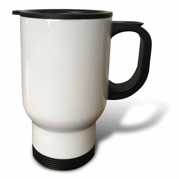 3drose, White Tone, 14oz Stainless Steel Travel Mug