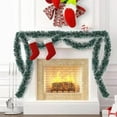 thumbnail image 4 of Christmas Tinsel Garland Decorations for Tree Xmas Dark Green Christmas Garland Twist Garland Ceiling Hanging Decorations,for Home Mantle Stair Fireplace Party Indoor Outdoor, 4 of 9
