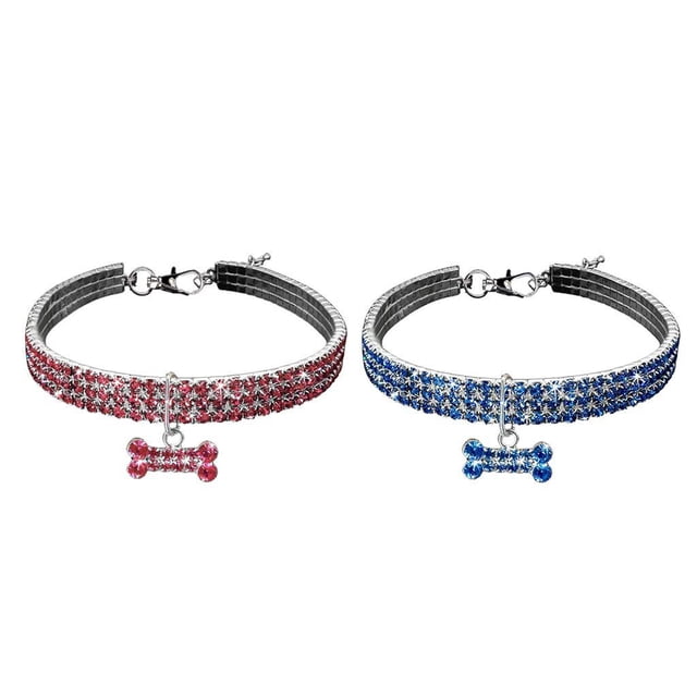 de 2 mascotas, perros, collar, collar para perros medianos, , gato, decoración Yinane Collar de perrito collar