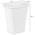 thumbnail image 3 of Sterilite 5.5 Gallon Trash Can, Open Plastic Trash Can for Bedroom, Office, or Kitchen, White, 6 Count, 3 of 9