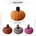 thumbnail image 4 of Mini Knit Pumpkins Set of 6 Fall Decor Autumn Bowl Fillers Pastoral Farmhouse Tier Tray Decor Decorative Pumpkins for Friend, Halloween and Thanksgiving Decoration, 4 of 5