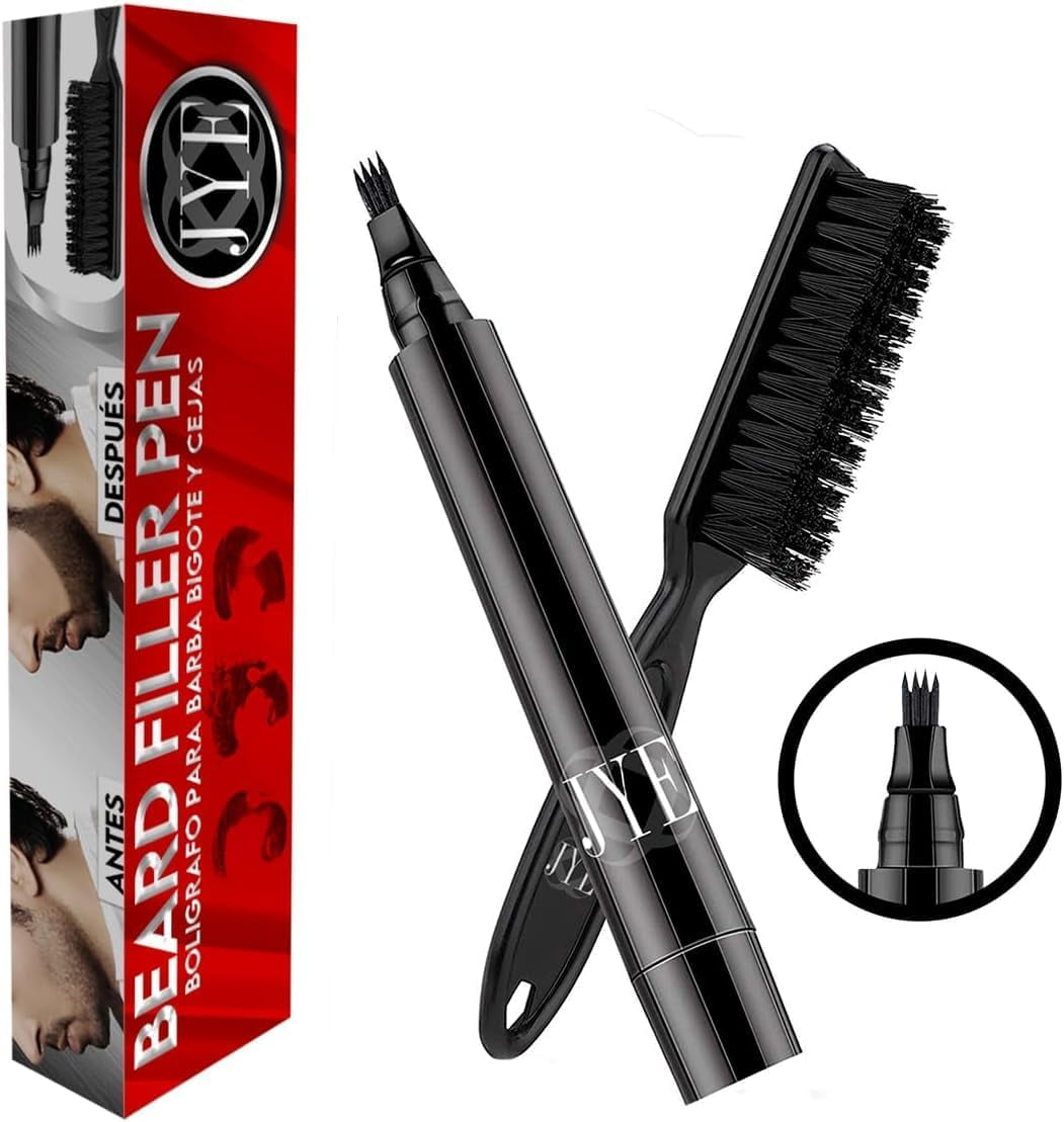 Stick Bigote Y Cejas Amarillas Para Niños | Barba Sintética Autoadhesiva | Accesorio Cosplay Y Halloween