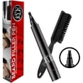 thumbnail image 2 of JYE Boligrafo para rellenar barba + Porta Navaja Barber. (Pluma de relleno) Bolígrafo tinta negra a prueba de agua y de larga duración, incluye cepillo. Fácil de aplicar. Kit que incluye Porta Navaja, 2 of 6