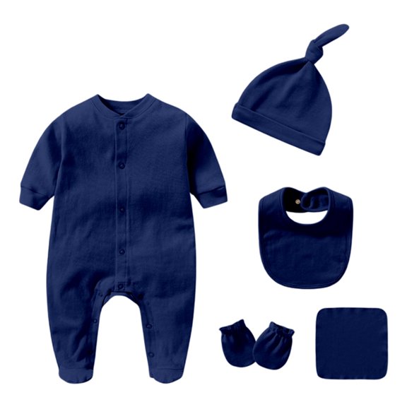 SRZYMJ Soft Romper Bodysuit Outfit for Baby Boys Girls Comfortable Everyday Wear 0-12 Months Navy 3-6 month