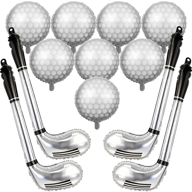 Decoraciones de fiesta de cumpleaños de golf EDFHSEZ con 12 globos