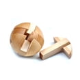 thumbnail image 1 of Juego de rompecabezas de esferas de madera, azul, clásico, Kongming Lock, 1 of 4