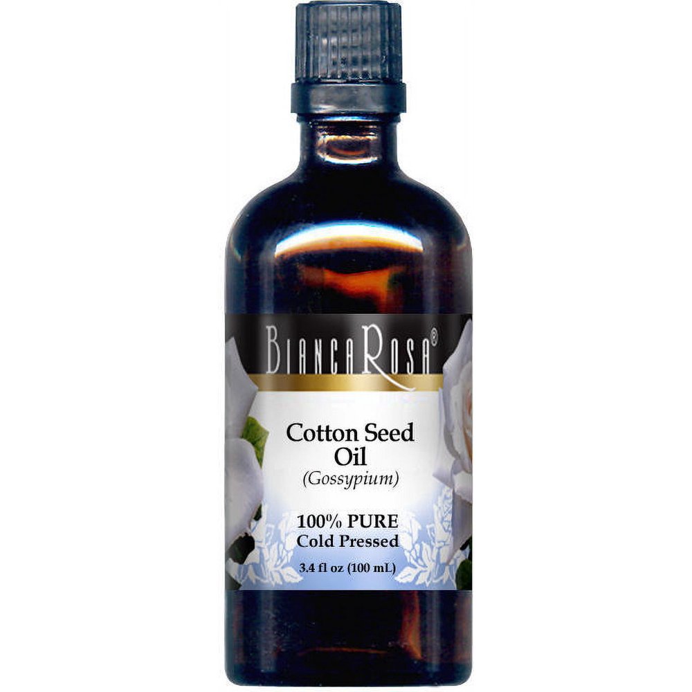 Cotton Seed Oil 100 Pure, Cold Pressed (3.40 fl oz, Zin 429079)