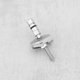 thumbnail image 5 of 2 Pair Toilet Seat Fixing Hinge Set M6 X 71.5mm Stainless Steel Toilet Lid Hinge Fixing Bracket C0102G Compatible, 5 of 5
