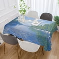 thumbnail image 2 of Yayeee Tablecloths for Rectangular Tables 54 x 54 inch Party Table Cover, Blue Sky and River, 2 of 6