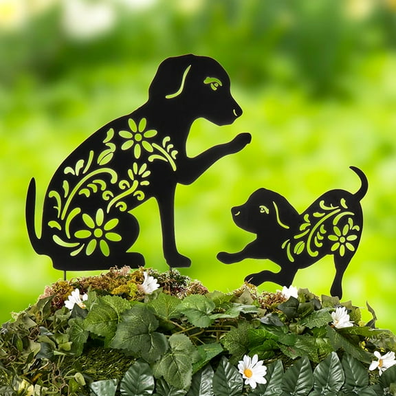 Silhouette Animal Stake - Cat