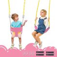 thumbnail image 4 of Ktaxon Toddler Swing, Full Bucket Baby Swing Seat with Coated Chains for Outdoor Use, Pink, 4 of 6