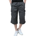 thumbnail image 2 of Dream Lifestyle Pants Solid Color Multi Pockets Male Drawstring Straight Shorts for Daily Wear, 2 of 8