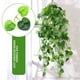 thumbnail image 3 of Plantas colgantes artificiales: hiedra artificial de 1,1 m, hojas de hiedra artificiales para pared, habitación, patio, interior y exterior, estantería para el hogar., 3 of 8