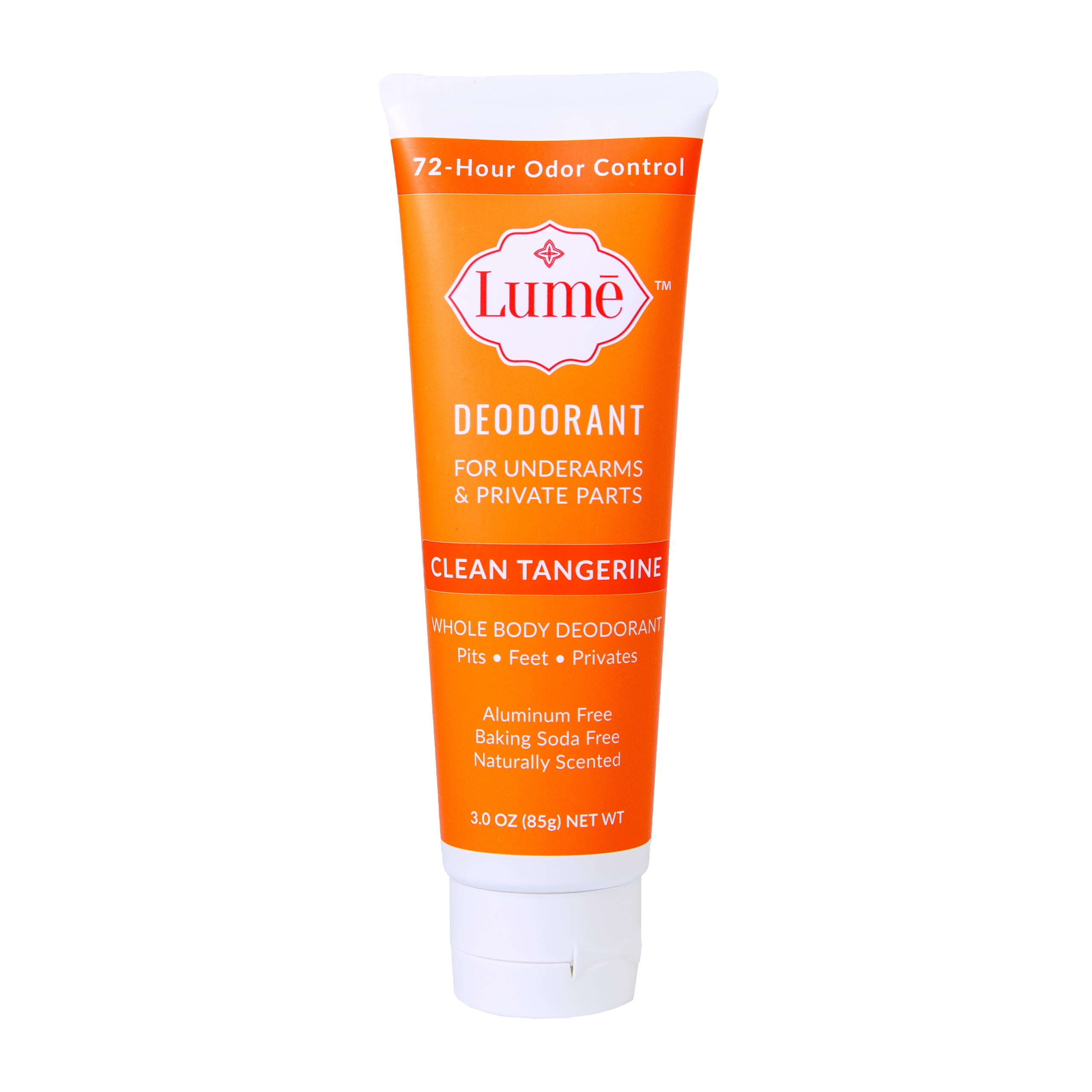 Lume Deodorant For Underarms and Private Parts 3oz Tube (Clean Tangerine)
