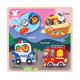 thumbnail image 1 of Rompecabezas de animales de madera, juguete de desarrollo, actividades de aprendizaje Montessori para niños de 3 años Camión de bomberos, 1 of 9