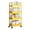 Yellow, variant on 4 Tiers Snacks Trolley Removable Drink Storage Rack Adjustable Heights Rolling Cart for Outdoor Picnics and Camping