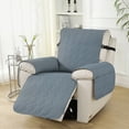 thumbnail image 7 of UPONRAY Waterproof & Non Slip Recliner Chair Covers with Pocket, Washable Reclining Chair Cover Furniture Protector for Kids, Pets(28 Inche,Grayish Blue), 7 of 7