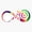 1pcs, variant on Archery Infinity Tie Dye Er, Phone Decal Water Bottle Stickers Car Decals, Funny Birthday Gift