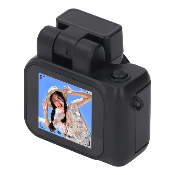 Mini Camara Digital Con Pantalla LCD, Video De Video CMOS De 1080p CMOS Compact Vintage Vintage Con Luz Flash