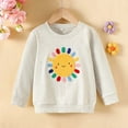 thumbnail image 2 of Utoimkio Unisex Kids Cotton Basic T-Shirt Long Sleeve Pullover Sweatshirts Toddler Baby Crewneck Long Sleeve Shirts Tops for Kids, 2 of 9