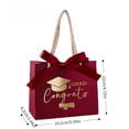 thumbnail image 3 of 10pcs Graduation Gift Bags, Sturdy Handles & Doctoral Cap Pattern, Congrats Graduation, Suitable for Graduation Party & Back to School Season, 3 of 10