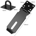 4-inch door latch lock stainless steel padlock latch black padlock door ...