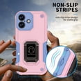 thumbnail image 5 of Hootek Designed for iPhone 16 Case with Magnetic Invisible Stand [Drop Protection] [Compatible with Car Mount] Anti-Slip Grip, Shockproof Slim Case Magnetic Phone Case for iPhone 16, Pink, 5 of 7