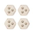 thumbnail image 4 of 4 Ruedas de Pasta, Polea Giratoria Adhesiva, Accesorio de Base Móvil, Rotación Multifuncional de 360 degree, Ruedas Giratorias Silenciosas, Rodillos para Co Blanco SM SunniMix Rodillos giratorios, 4 of 8