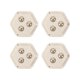 thumbnail image 4 of Ruedas giratorias multifuncionales Zulema 4 piezas Rodillos giratorios Blanco, 4 of 8