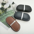 thumbnail image 5 of Unique Bargains 1 Pc Hook EyeGlasses Case Durable Eyeglasses Storage Brown, 5 of 5