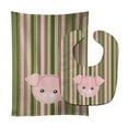 thumbnail image 2 of Pig Face Baby Bib and Burp Cloth, 2 of 2
