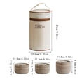 thumbnail image 2 of Clearance！Stainless Steel insulated Lunch Box,Portable Insulated Lunch Container Set, Stackable Food Container with Thermal Bag Upgrade Food Storage Container Boxes for School Work Picnic Travel, 2 of 5