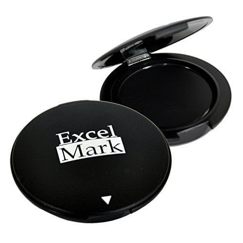 MXCELL Fingerprint Ink Pad Quick-Drying Erasable Thumbprint Pad Black 12 Pcs 