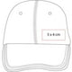 thumbnail image 2 of Gorra de algodón estilo sandwich velcro - Sándwich blanco Unitalla, 2 of 2