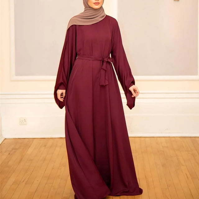 Abaya Longue pour Femmes, Robe Longue Musulmane, Kaftan Vintage Imprimé Floral, Maxi Islamique, Robes pour Femmes