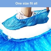 Global Care Market Disposable Protective Boot & Shoe Covers for dispensers, 100 Count, Blue, L