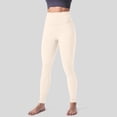 thumbnail image 2 of JFGHDG Women's High Waisted Buttery Soft No Front Seam Tummy Control Butt Lift Workout Yoga Leggings Beige L, 2 of 5