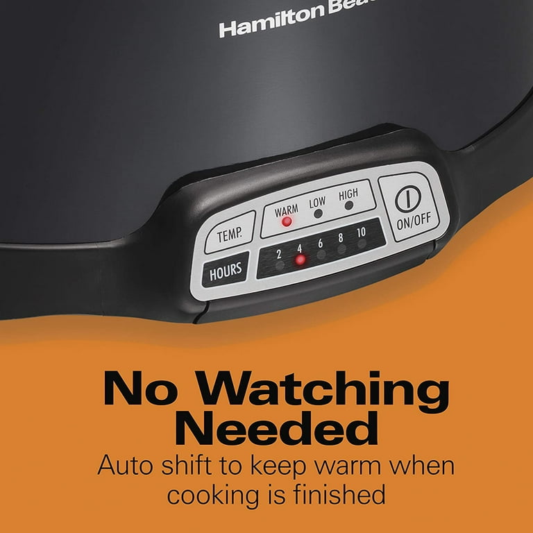 Hamilton Beach 7 Qt. Programmable Stainless Steel Slow Cooker with Built-In  Timer and Temperature Settings 33473G - The Home Depot