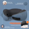 thumbnail image 2 of Travel Pillow for Airplane with 100% Memory Foam, 360° Adjustable Full Surrounding Flying Neck Pillows, Travel Pillow Set, 2 of 12