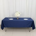 thumbnail image 2 of Balsa Circle 60x102 in Navy Blue Scuba Polyester Rectangle Tablecloth Wedding Party Events Decorations Supplies, 2 of 8