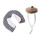 thumbnail image 1 of 1 juego de ropa para hámster, gorro de punto con correa ajustable, top de ganchillo, hámster, conejillo de indias, animales pequeños, accesorios de disfraz, suministros para mascotas, 1 of 8