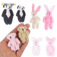 thumbnail image 2 of 4/4.5/6cm Mini Teddy Bear Plush Toy Joint Bear Cartoon Stuffed Dolls Long Ear Rabbit Toys Souvenirs For Children Small Gifts, 2 of 5