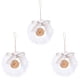 thumbnail image 1 of Bewildely 3 uds adornos de de Navidad blanco Artificial DIY colgante colgante adorno Simple fiesta de año nuevo vacaciones hogar Kits de decoración para fiestas, 1 of 6