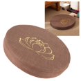 thumbnail image 1 of Embroidery Linen Cushion Thickened Round Straw Yoga Mat For Home Balcony Seating, 1 of 8