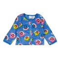 thumbnail image 4 of Pinkfong Baby Shark Infant Baby Boys Coverall Woobie Gray 12 Months, 4 of 5
