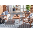 thumbnail image 2 of Safavieh Nunzio Adult 1 Wood Outdoor Dining Sets with Pillows, Natural/Beige, 2 of 7
