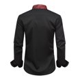 thumbnail image 3 of Cloudstyle Men's Relaxed Fit Embroidered Collar Casual Shirt - Long Sleeve Button-Down for Everyday Wear, 3 of 8